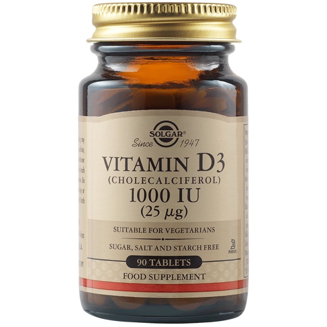 Solgar Vitamin D3 1000iu 90tabs
