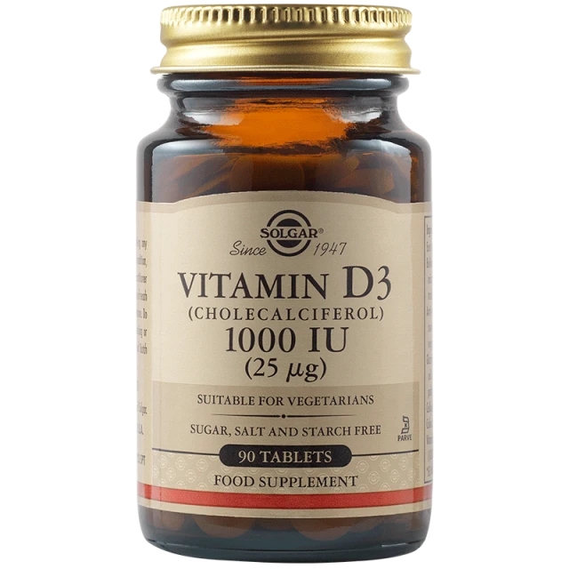 Solgar Vitamin D3 1000iu 90tabs