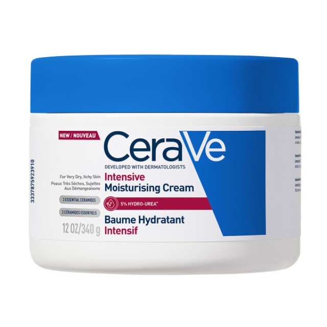 Cerave Intensive Moisturising Cream Ενυδατική Κρέμα για το Πολύ Ξηρό Δέρμα με Κνησμό 340g