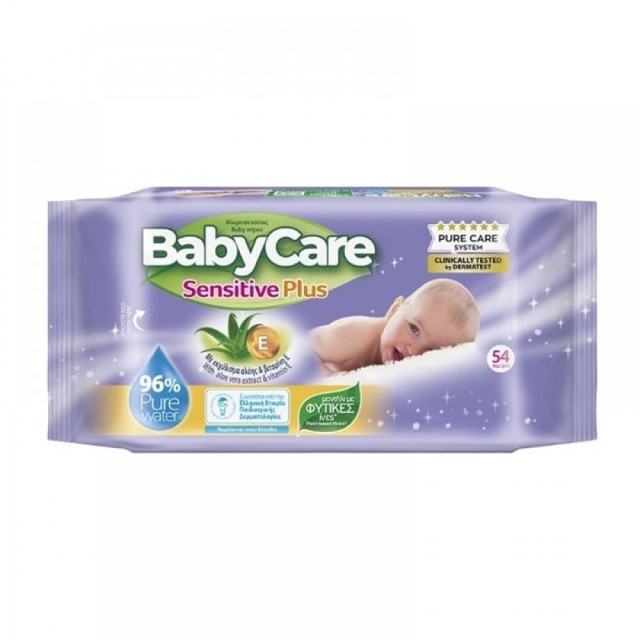 Babycare Sensitive Plus Μωρομάντηλα 54τμχ