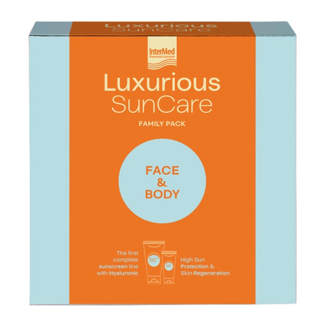 Luxurious Suncare Family Pack Face SPF50 75ml & Body SPF50 200ml