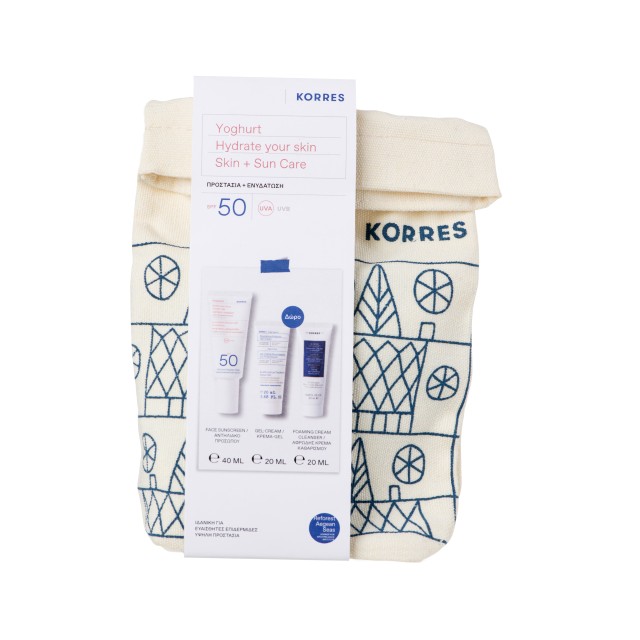 Korres Yoghurt Sunscreen Face Cream-Gel SPF50 40ml Promo Pack