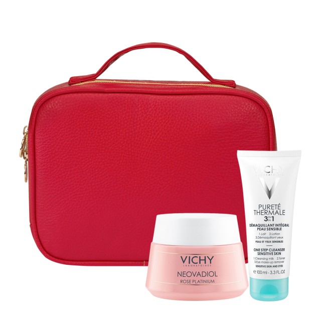 Vichy Set Neovadiol Rose Platinium για Πολύ Ξηρή Επιδερμίδα 50ml + Δώρο Purete Thermale 3in1 Γαλάκτωμα Καθαρίσμου 100ml + Νεσεσέρ 1τμχ