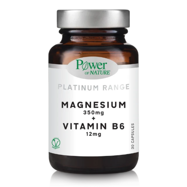 Power Health Platinum Range Magnesium 350mg + Vitamin B6 12mg 30caps