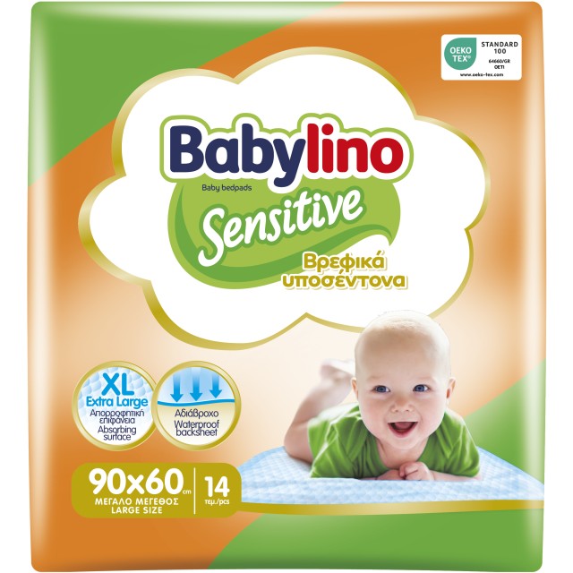 Babylino Sensitive Βρεφικά Υποσέντονα 90x60cm 14τμχ