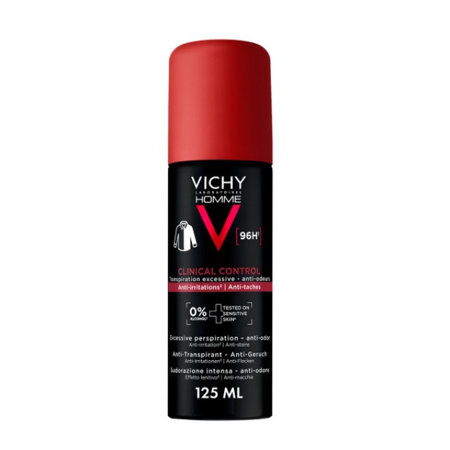 Vichy Homme Clinical Control 96h Spray 125ml