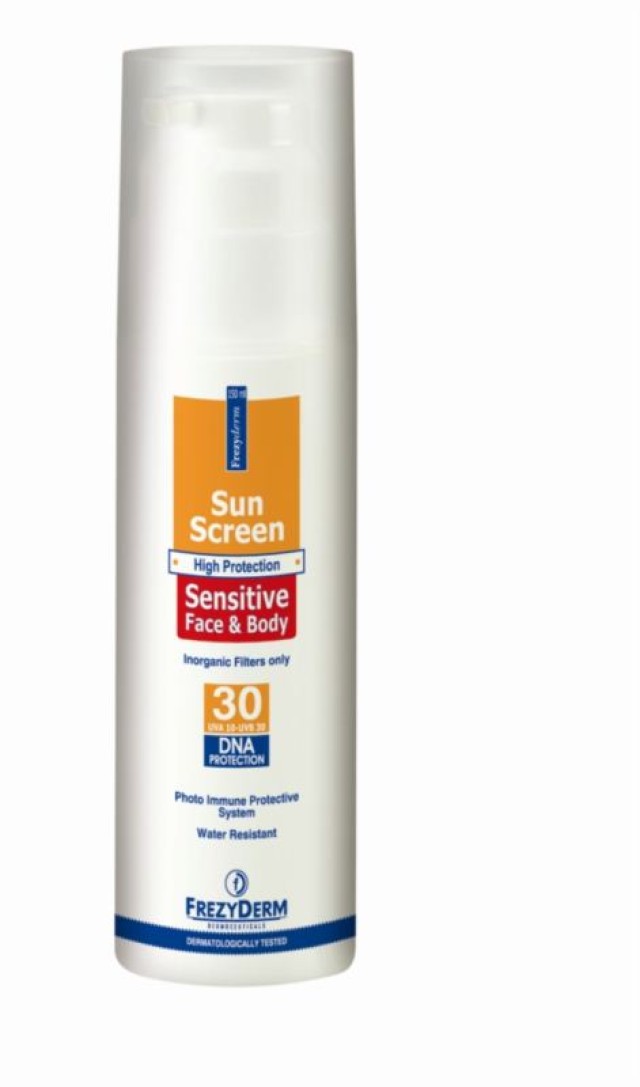 FREZYDERM SUNSCREEN SENSITIVE FACE - BODY SPF30 150ML