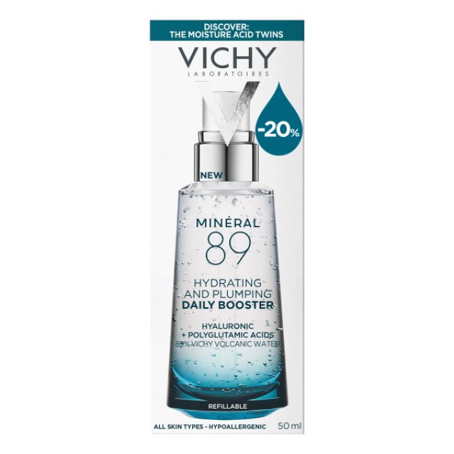 Vichy Mineral 89 Booster Καθημερινός Ορός Ενυδάτωσης και Ελαστικότητας 50ml -20%