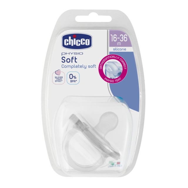 Chicco Πιπίλα Σιλικόνης Physio Soft 16-36m 1τμχ