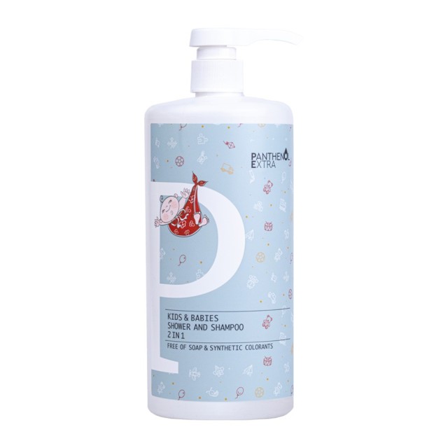 Panthenol Extra Kids & Babies Shower & Shampoo 2in1 1Lt