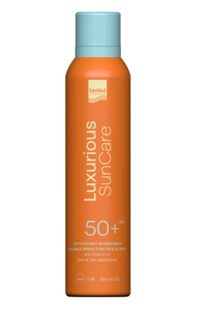 Intermed Luxurious Sun Care Invisible Spray Antioxidant Sunscreen SPF50+ 200ml
