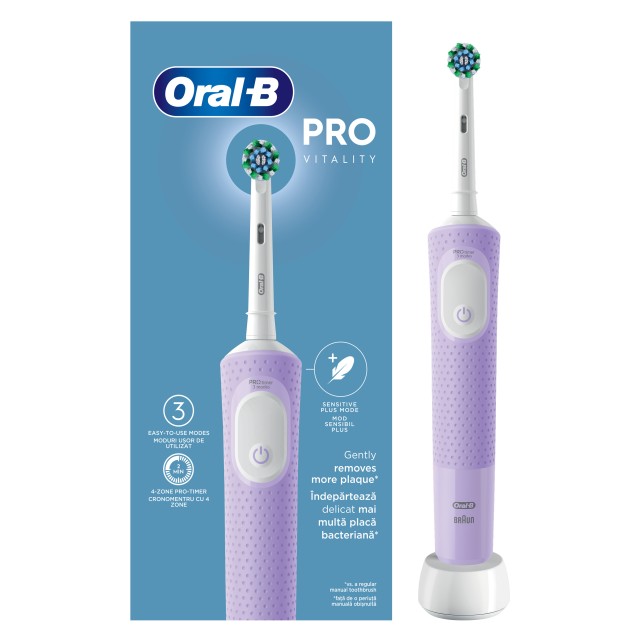 Oral-B Vitality Pro Ηλεκτρική Οδοντόβουρτσα Μωβ