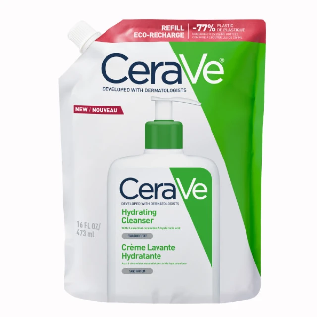CeraVe Hydrating Cleanser Refill Ενυδατική Κρέμα Καθαρισμού για Πρόσωπο και Σώμα 473ml