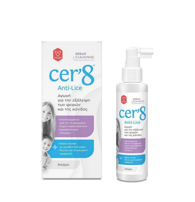 Vican Cer8 Anti-Lice Elimination Spray 125ml