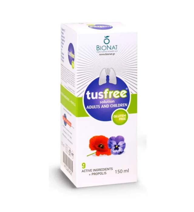 Tusfree Σιρόπι για Ξηρό & Παραγωγικό Βήχα 150ml