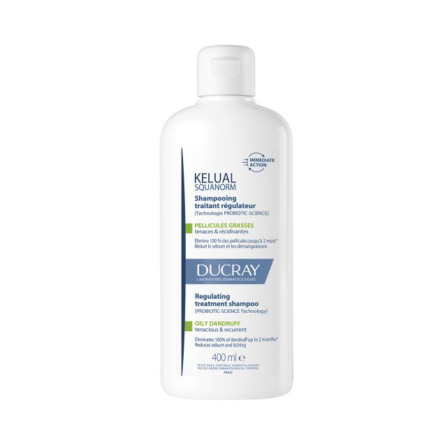 Ducray Squanorm Αντιπιτυριδικό Σαμπουάν Αγωγής για Λιπαρή Πιτυρίδα 400ml