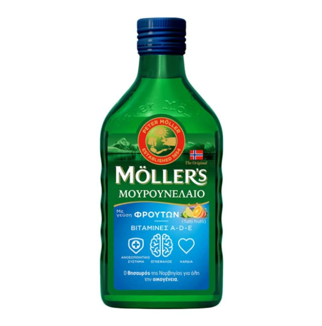 Mollers Μουρουνέλαιο Tutti Frutti με Γεύση Φρούτων 250ml