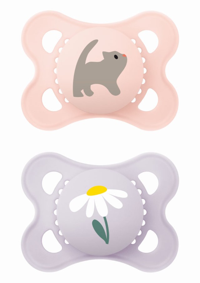 MAM Πιπίλα Original Σιλικόνης 2-6 Μηνών Ροζ-Μωβ