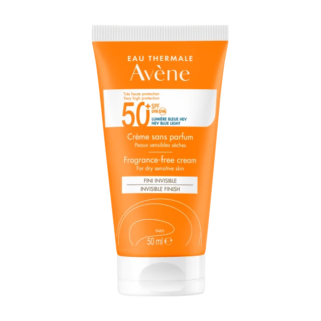 Avene Soins Solaire Αντηλιακή Κρέμα Προσώπου SPF50+ χωρίς Άρωμα για το Ξηρό και Πολύ Ξηρό Δέρμα 50ml