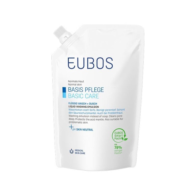 Eubos Liquid Washing Emulsion Refill Blue 400ml