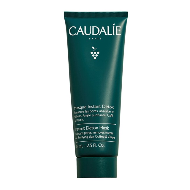 Caudalie Instant Detox Mask Μάσκα Αποτοξίνωσης με Ροζ Άργιλο 75ml