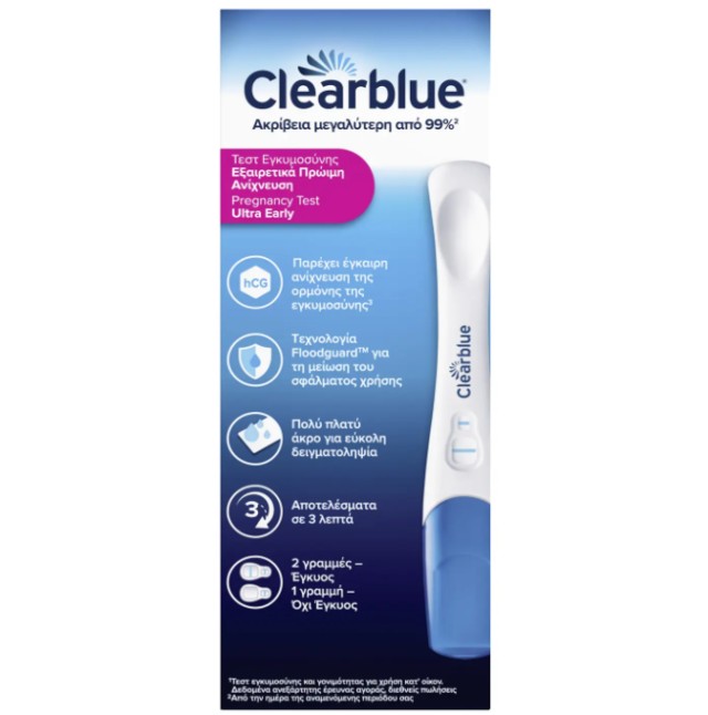 Clearblue Τεστ Εγκυμοσύνης Πρώιμη Ανίχνευση 2τμχ