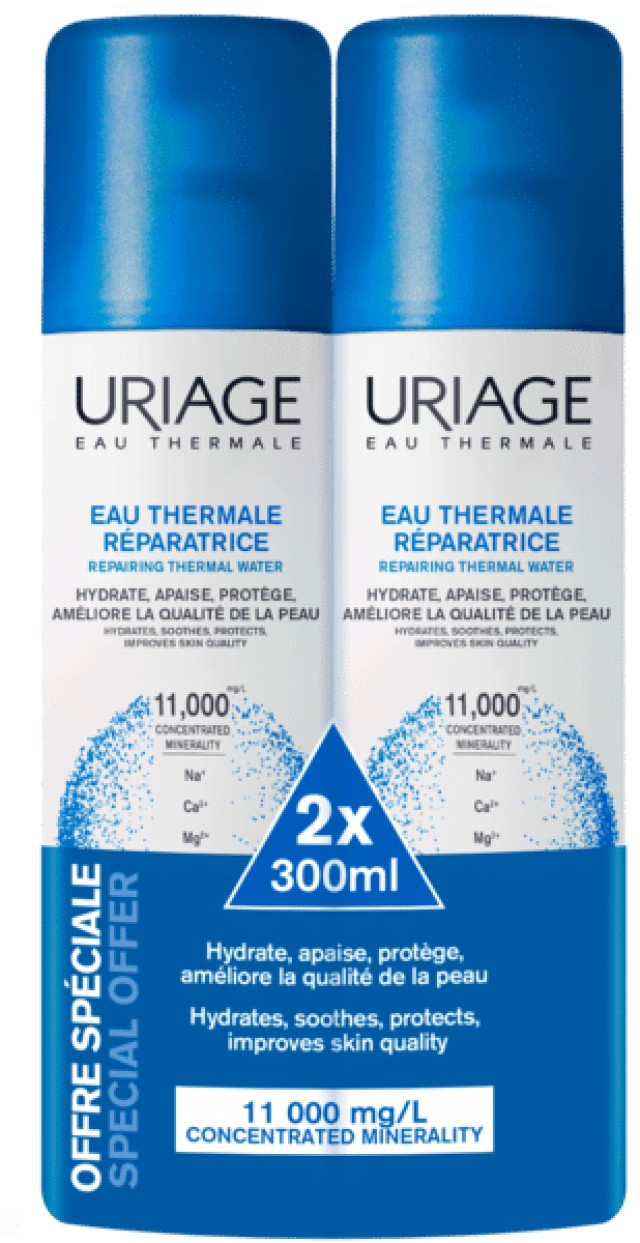 Uriage Eau Thermale Water 2x300ml Promo Pack