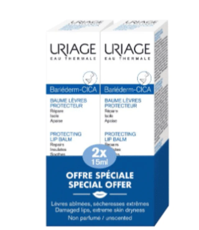 Uriage Bariederm Cica-Lips 2x15ml