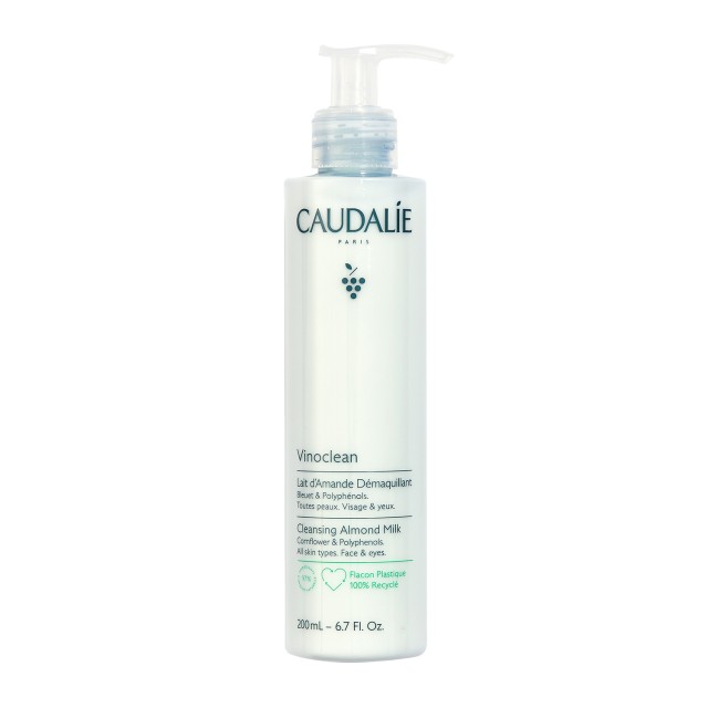 Caudalie Vinoclean Cleansing Almond Milk Γαλάκτωμα Καθαρισμού & Ντεμακιγιάζ 200ml