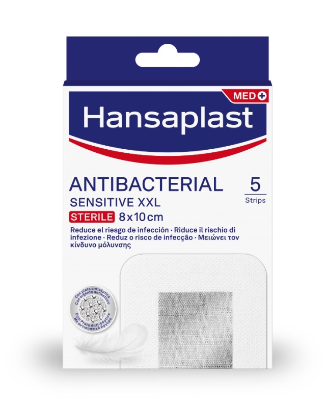 HANSAPLAST Sensitive Silver XXL Αποστειρωμένο Επίθεμα 8x10cm 5τμχ