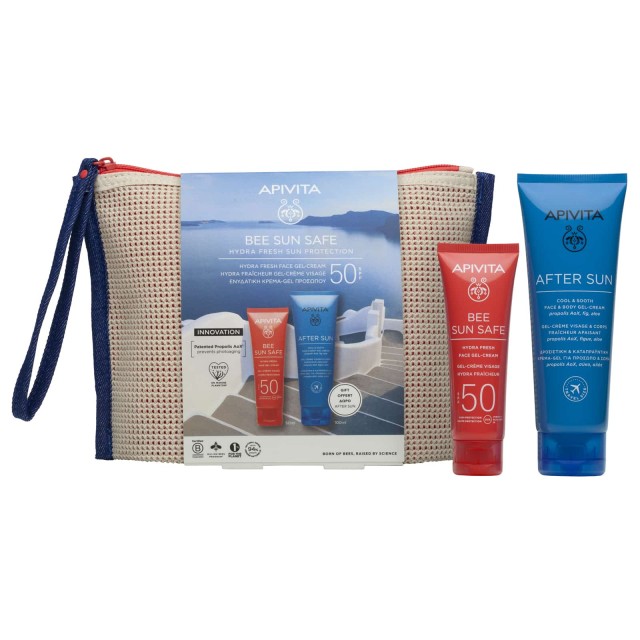 Apivita Bee Sun Safe Hydra Fresh Face Gel-Cream Ενυδατική Κρέμα-Gel Προσώπου SPF50 50ml