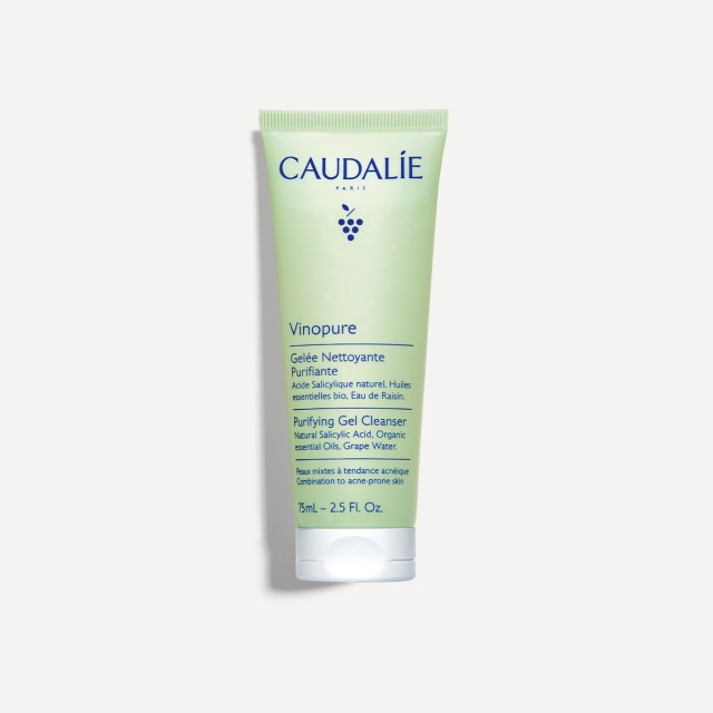 Caudalie Vinopure Purifying Gel Cleanser Καθαριστικό Προσώπου κατά των Ατελειών 75ml