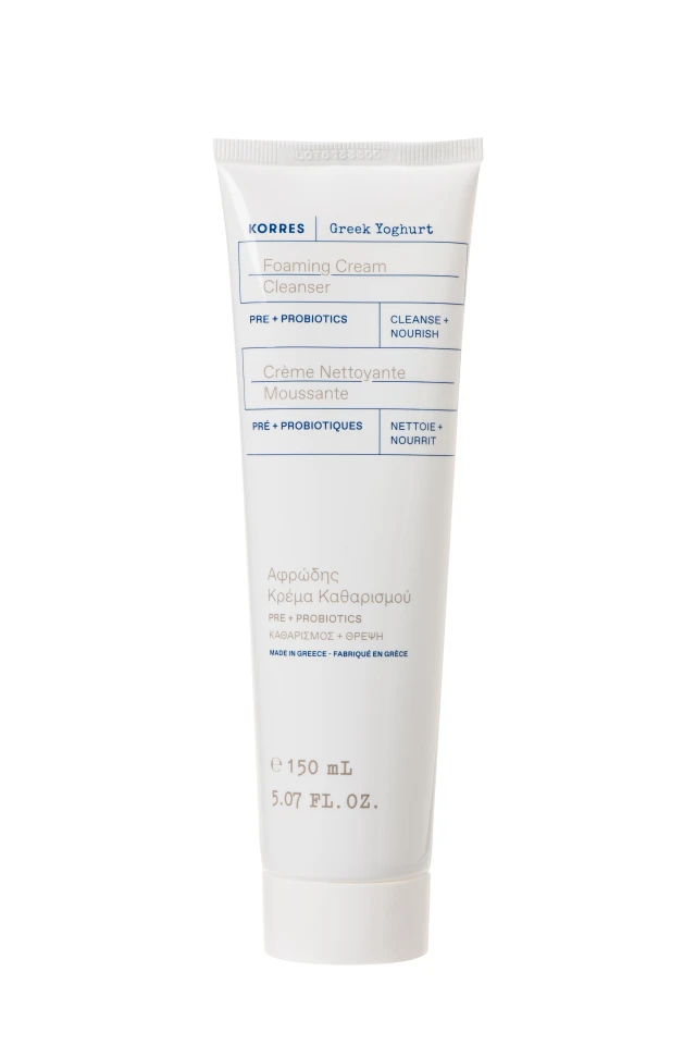 Korres Greek Yoghurt Foaming Cream Cleanser Αφρώδης Κρέμα Καθαρισμού με Προβιοτικά 150ml
