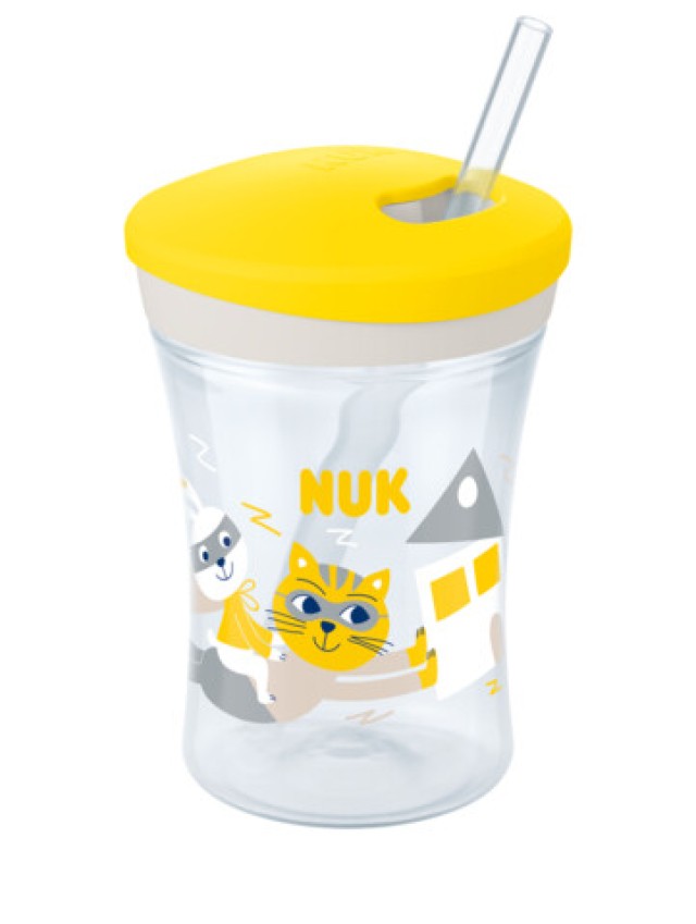 NUK Action Cup Κίτρινο 230ml 12m+