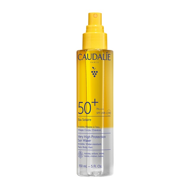 Caudalie Vinosun Very High Protection Sun Water Αντηλιακό για Πρόσωπο Σώμα & Μαλλιά SPF50 150ml