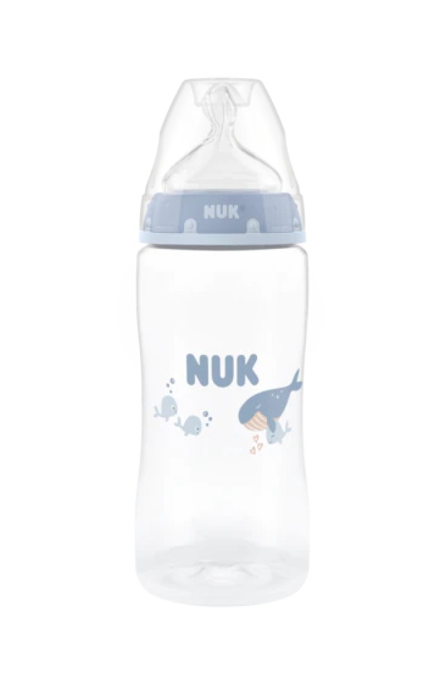 Nuk First Choice Μπιμπερό 3m+ 300ml Φάλαινα
