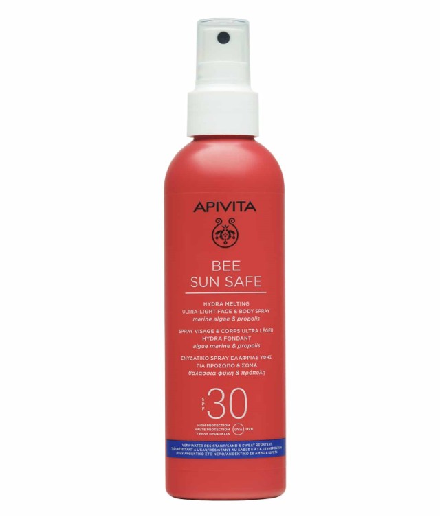 Apivita Bee Sun Safe Ενυδατικό Spray Ελαφριάς Υφής για Πρόσωπο & Σώμα SPF30 200ml