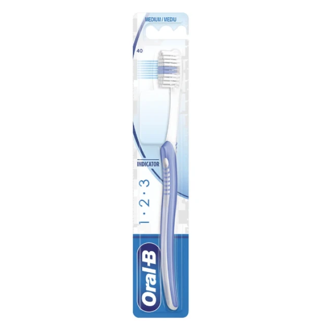 Oral-B Οδοντόβουρτσα Indicator 40 Medium Μωβ