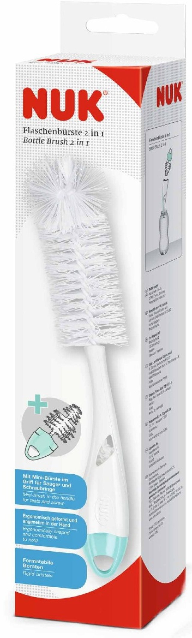 NUK Βούρτσα Καθαρισμού Μπιμπερό 2σε1