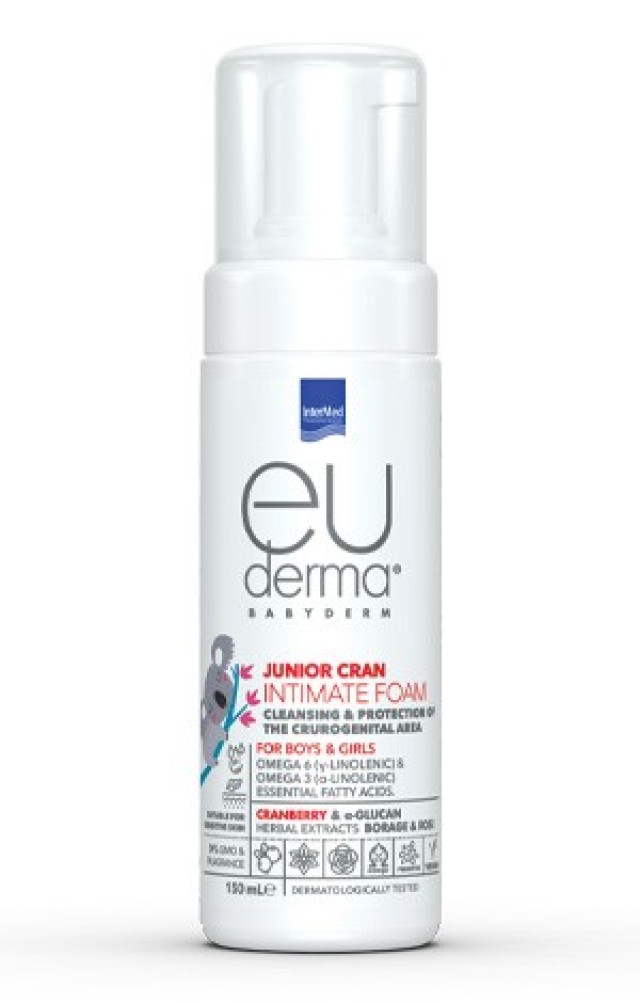 Intermed Euderma Babyderm Junior Cran Intimate Foam 150ml