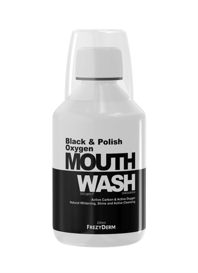 Frezyderm Black & Polish Oxygen Mouthwash 250ml
