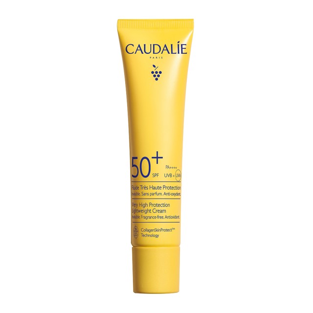 Caudalie Vinosun Very High Protection Fluid Αντηλιακή Κρέμα Ελαφριάς Υφής SPF50 40ml