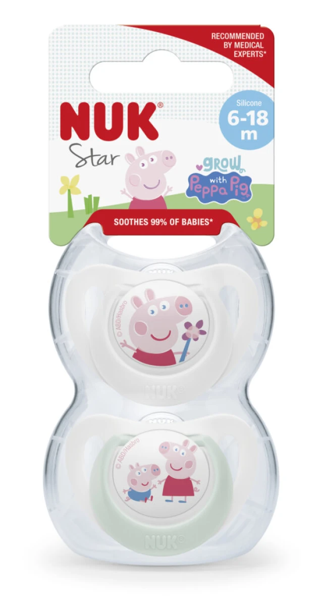 NUK Πιπίλα Σιλικόνης Peppa Pig 6-18m