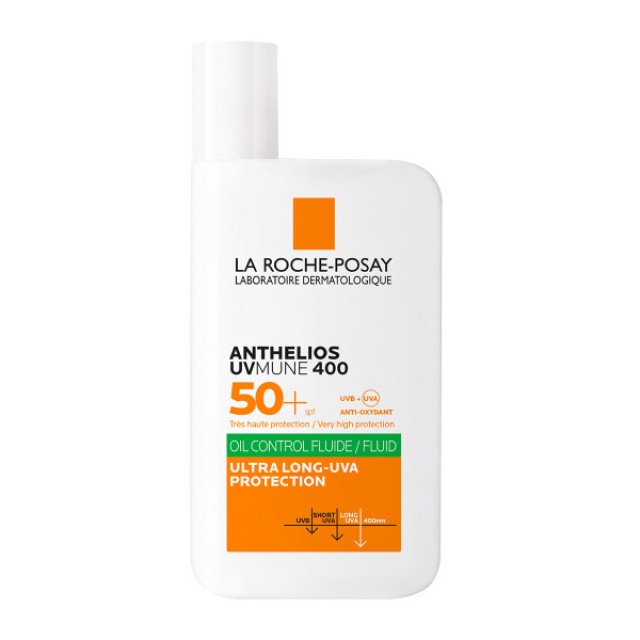 La Roche Posay Anthelios UVMUNE 400 Oil Control Fluid SPF50+ Αντηλιακό Προσώπου για το Λιπαρό Δέρμα 50ml