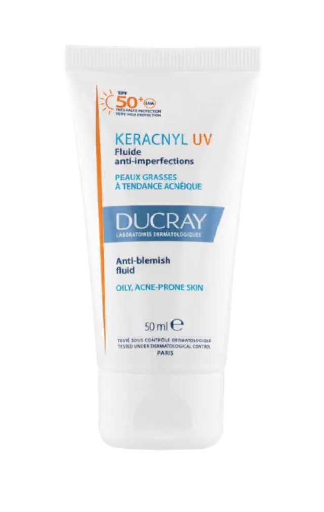 Ducray Keravnyl Fluide SPF50 Λεπτόρρευστη Κρέμα κατά των Ατελειών 50ml