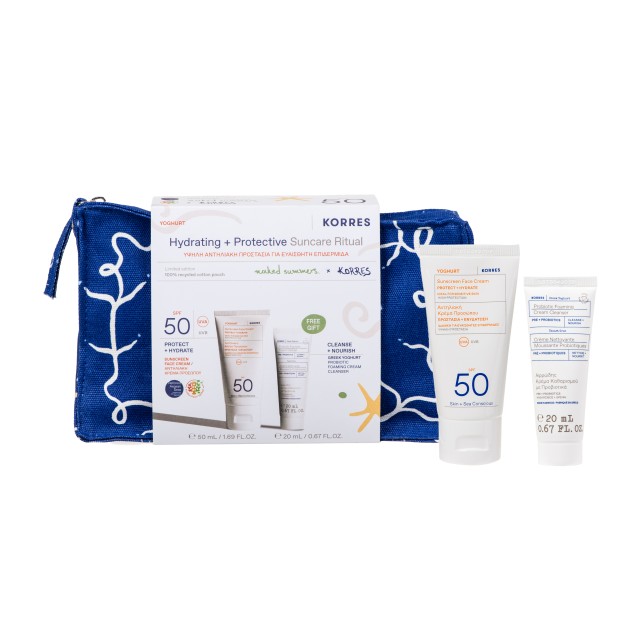 Korres Yoghurt Sunscreen Face Cream SPF50 50ml Promo Pack