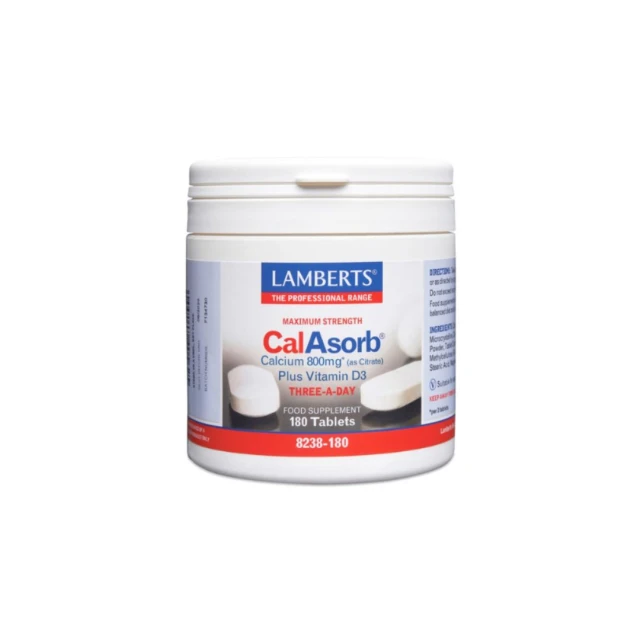 Lamberts CalAsorb Calcium 800mg 180tabs