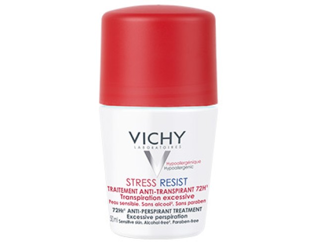 Vichy Deodorant 72h Stress Resist Roll-ont Εντατική Αποσμητική Φροντίδα 50ml