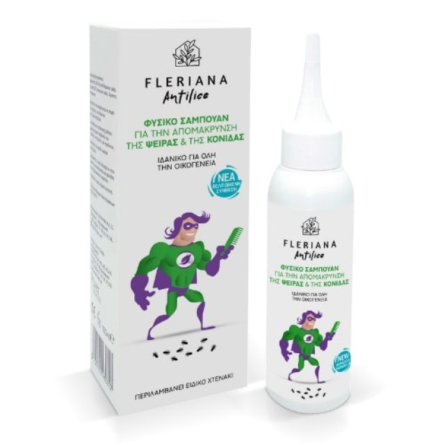 Power Health Fleriana Antilice Shampoo Απομάκρυνσης της Ψείρας & της Κόνιδας 100ml