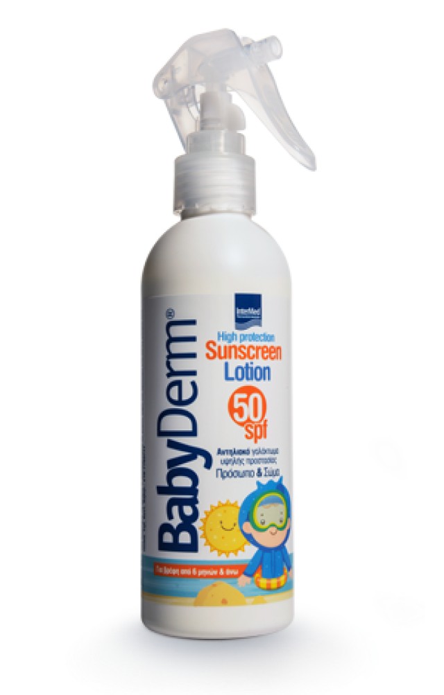 Intermed Babyderm Sunscreen Lotion για Πρόσωπο&Σώμα SPF50 200ml